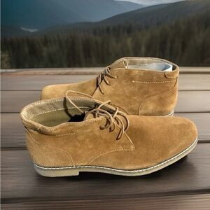 Sonoma Men’s Tan Suede Chukka Boots Size 12 Lace Up Casual Dress